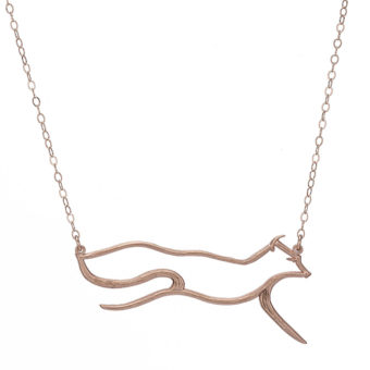 Fox Necklace in Rose Gold