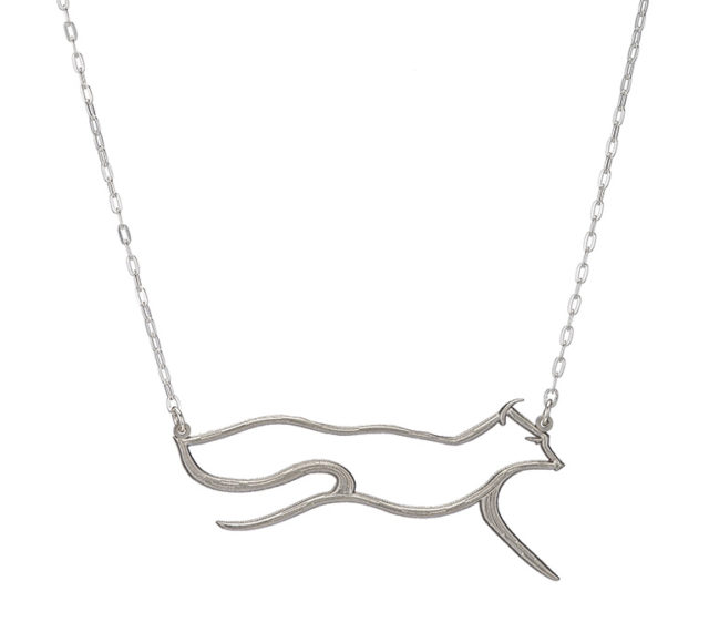 Fox Necklace in Silver